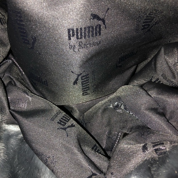 Fenty Puma by Rihanna Faux Fur Large Backpack. - Picture 2 of 5